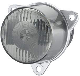 HELLA Feu clignotant - Halogène - 24V / 12V - Montage encastré/vissé - CCC - Couleur du voyant: gris - Fiche: Fiche plate - droite/arrière/gauche - Quantité: 1 - 2BA 008 221-041