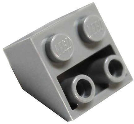 LEGO Teile und Teile: Hellgrau (mittelgrau) 2 x 2 45 umgekehrte Neigung x20