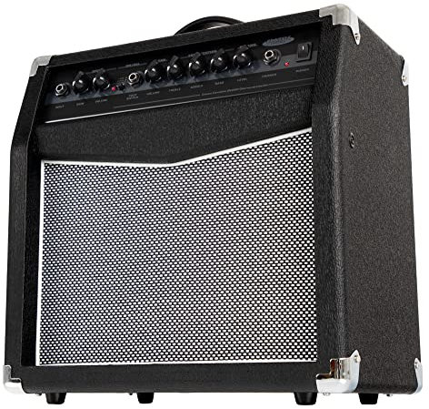 Classic Cantabile SG200R Gitarrencombo - Verstärker mit 20 Watt (RMS) - 8 Speaker - 2 Kanäle (Clean und Overdrive) - Regelbarer Federhall