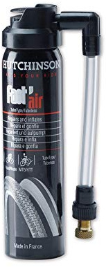 HUTCHINSON - Fast'Air - Pannenschutzspray - Repariert & Pumpt den Reifen wieder auf - Express-Reparatur in 90 Sekunden - Für Straßen-, MTB- & City-Reifen (Tubetype & Tubeless) - 75 ml