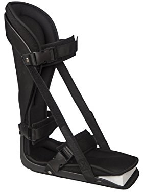 Nachtschiene zur Behandlung von Plantarfasziitis, weich und leicht, alle Größen, Black inner