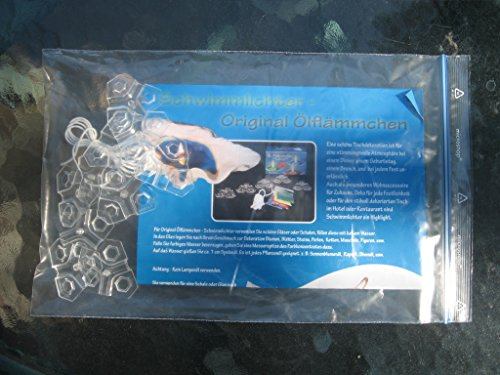 Spipa Schwimmlichter Original - Öl-Flämmchen 10 Stück im Klarsichtbeutel (ohne Geschenkkarton)