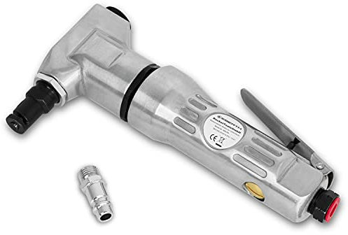 EBERTH Blechknabber Blechnibbler Metallnibbler Blechschere Nibbler für Stahl, Blech bis 1,5 mm Schnittstärke, 1,6 mm Aluminium, 2,2 mm Kunststoff, 1/4 Druckluft Anschluss, 6 bar Arbeitsdruck, leicht