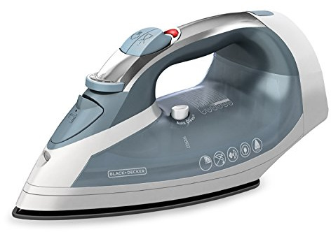 BLACK+DECKER Cord-Reel Steam Iron, Grey/White, ICR05X