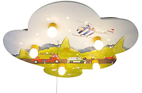 Niermann Standby 671, Deckenleuchte, Holz, mehrfarbig, 74 x 57 x 7 cm
