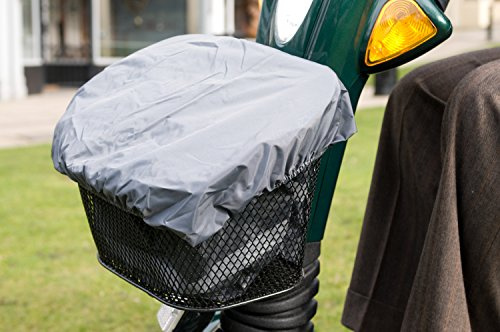 Ducksback Borsa/fodera impermeabile e copertura per cestino per scooter per disabili Pratico per trasportare e mantenere asciutti la spesa e altri oggetti, Nero