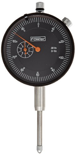 Fowler 52-520-109-0, Adg Dial Indicator With 0-1 Measuring Range (Black)