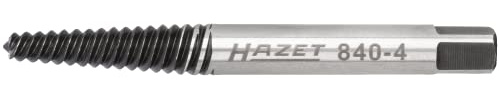 Hazet Schraubenausdreher 840-4, 6 – 7 mm, Geschliffen, Chrom-Vanadium | Chrom-Vanadium, Ø min 6 mm, Ø max 7 mm, Länge l2 73.5 mm, 27 g, 6 – 7 mm, Geschliffen, Maße: 73.5 mm
