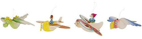 Goki 58906 Schilder je Houten Hanger, Mehrfarbig