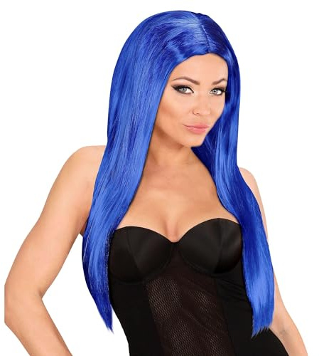 W WIDMANN MILANO Party Fashion - Glamour Perücke Damen | Langhaarperücke, Fashion Look aus Kunsthaar, für Karneval, Halloween, Festivals, Cosplay