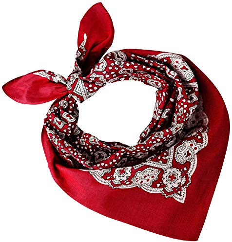 Tobeni Damen Herren Halstuch Bandana Nickituch Kopftuch Baumwolle Unisex | Atmungsaktiv