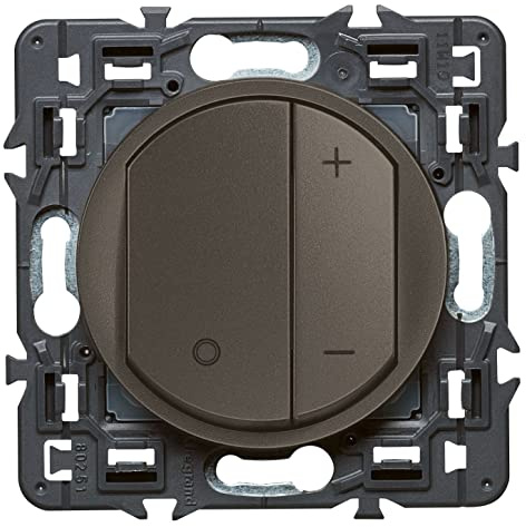 LEGRAND | Variateur Toutes Lampes, Céliane, Finition Graphite, Mémoire De Niveau D'Éclairement, Compatible Avec Poussoirs Non Lumineux