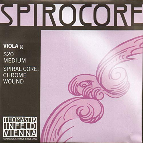 Thomastik Cuerda para Viola 4/4 Spirocore - cuerda Sol núcleo en espiral entorchada acero cromo, mediana