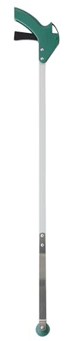 Leborgne, Pince à Déchets 88 cm, Pince Ramasse Déchets Longue en Aluminium Léger, Idéale pour Nettoyage Extérieur, Jardin, Plage, Couleur Verte, Outil Écologique pour Collecte des Déchets