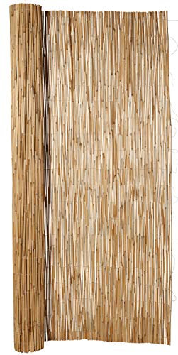 Hiss Reet® Schilf Sichtschutz, Schilfrohrmatte Exklusiv I Perfekter Windschutz & Sichtschutz für Balkon, Zaun & Garten I Verschiedene Größen (100 x 300 cm)