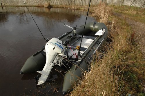 BISON MARINE OLIVE GREEN INFLATABLE FISHING SPORTS AIR RIB BOAT 14ft