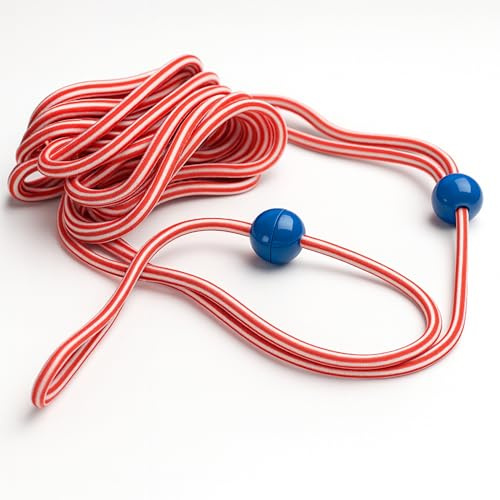 Deuser Original Zauberschnur/Als Springseil, Skipping, Crossfit, Turnen, Tau Seil, Ballspiele, Weitsprung, Hochsprung, Feldbegrenzung/Seil für Erwachsene oder Kinder/Fitness Zubehör