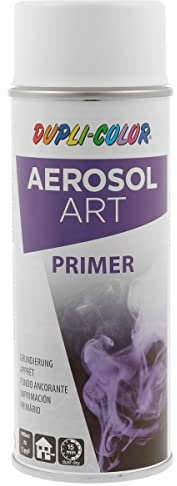DUPLI-COLOR AEROSOL ART PRIMER weiß 400 ml, Spraylack für vielseitigen Einsatz, schnelltrocknend, hohe Deckkraft, für Innen- und Außenbereiche geeignet