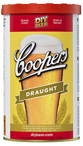 Coopers 876 Draught 5 Gallon Homebrewing Hopped Malt Extract Kit