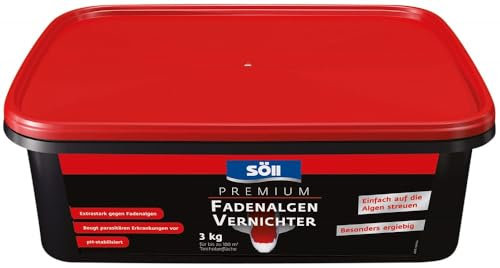Söll 81883 Premium FadenalgenVernichter mit Aktivsauerstoff 3 kg - Fadenalgenentferner mit Sofortwirkung, gegen Algenwachstum im Pflanzenteich Schwimmteich Fischteich