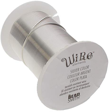The Beadsmith Tarnish Resistant Craft Wire 20 Gauge, Silver Color