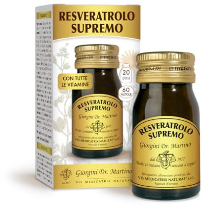 Dr Giorgini Integratore Alimentare, Resveratrolo Supremo Pastiglie - 30 g