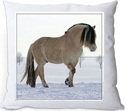 +++ FJORD Fjordpferd Norweger Pferd - Kuschelkissen/KISSEN | PILLOW/Dekokissen - FJO 38