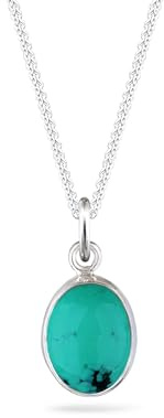 Elli Halskette Damen Edelstein Anhänger mit Malachit 925 Silber