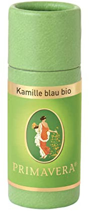 PRIMAVERA Ätherisches Öl Kamille blau bio 1 ml - Aromaöl, Duftöl, Aromatherapie - entzündungshemmend, beruhigend - vegan