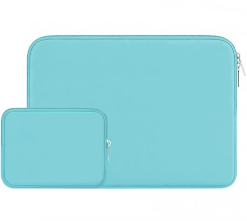 RAINYEAR 13-13.3 Inch Laptop Sleeve Case with Accessories Pouch, Blue | Compatible with 13.3 Inch Notebook Computer Chromebook 14 MacBook Pro/Max M5 M4 M3 M2 M1 Soft Carrying Bag Protective Cover