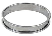 Gobel - Cercle à Tarte en INOX Ø 14 cm - Cercle à Pâtisserie Bords roulés - Hauteur 2,7 cm - Démoulage Rapide et Parfait - Qualité Supérieure - Fabriqué en France
