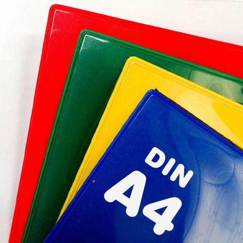 Magnetische Kennzeichnungstasche Einstecktasche Infotasche im Format DIN A4, Farbe: grün