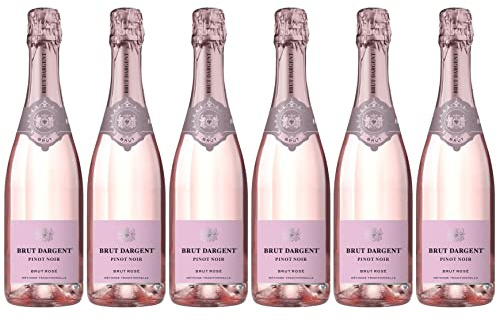 Brut Dargent Vin effervescent Brut Rosé Pinot Noir - Méthode traditionnelle (6 x 0,75 L)