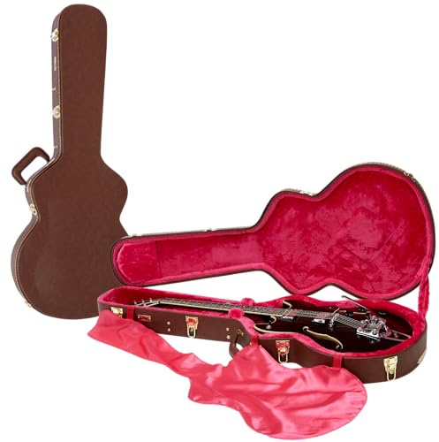 Gator Cases GW-335-BROWN Cases Deluxe Hartschalen-Holzkoffer für 335 SemiHollow-Gitarren