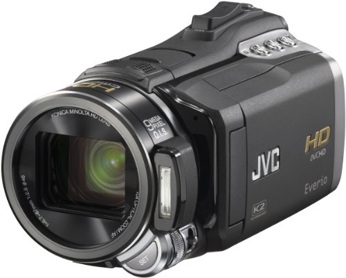 JVC GZ-HM400 Full-HD Camcorder (SD/SDHC-Card, 32 GB interner Speicher, 10-Fach Opt. Zoom, 9 Megapixel Fotofunktion, 7,1 cm (2,8 Zoll) Display) schwarz