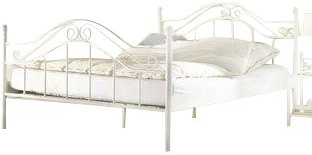 moebel direkt online Metallbett weiß, Liegefläche 140x200 cm