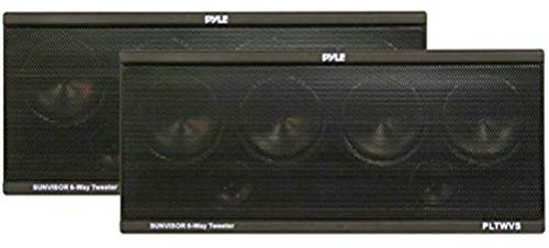 SISTEMA IN CASSA ULTRA SLIM PYLE PLTWVS COMPOSTO DA 6 TWEETER DA 50 WATT RMS E 100 WATT MAX PER AUTO CASA FESTE BAR DJ O PER LOCALI