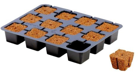 Eazy Gardening Plug Stecktray - 12 Zellen (20x15cm) | Blumentopf, Pflanzen, für Pflanzen, Garten und kreative Geschenkideen, passend für Aussaat