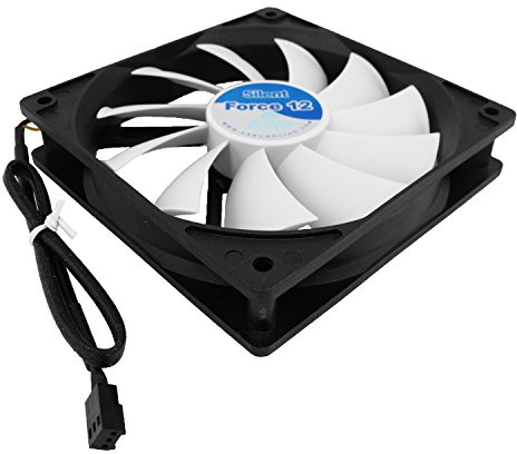 AABCOOLING Silent Force Fan 12 - Leise und Effizient 120mm Gehäuselüfter mit 4 Anti-Vibration-Pads - CPU Lüfter, Prozessor Kühler, PC Ventilator 12V 12,9 dB(A), 97 m3/h