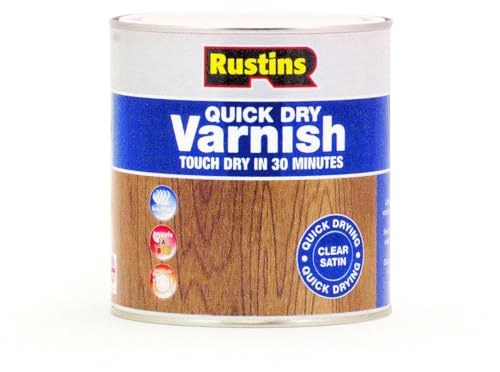 Rustins Quick Dry Varnish Clear Satin 1L | 33.8 Fl. Oz.