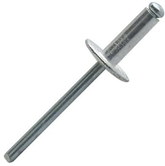 Scell-it - Rivet aluminium et acier tete plate large - Ø mm.4,8 - Long. mm.30 - Cond..200 -