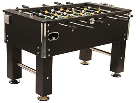 Kickertisch Profi Soccer Deluxe Schwarz inkl. 10 Ersatzbälle von Charlsten