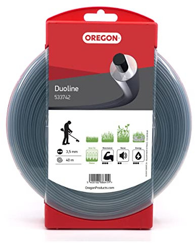 Oregon 533742 Fil de coupe rond Duoline, 3,5 mm, rouleau de 40 m