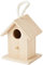 Artemio 10 x 8,5 x 13 cm Holz Nistkasten zum Aufhängen, Beige