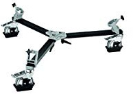 Manfrotto 114 Dolly Lourd Vidéo/Cine Trépied sur roulettes en aluminium Noir