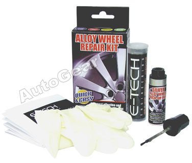 E-TECH Micro Alloy Wheel Refurbishment Repair Kit - Metallic Silver