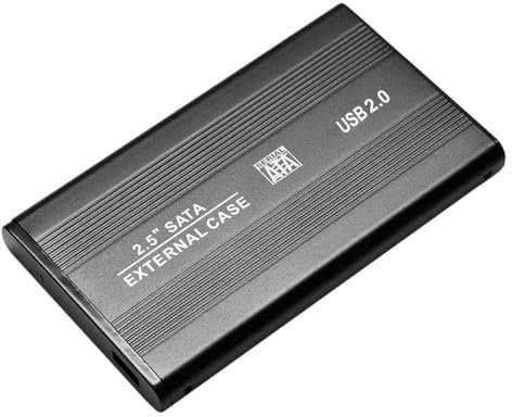 Carcasa Caja para Disco Duro Externo Hard Disk Sata 2.5 USB 2.0 Funda Cuero HDD