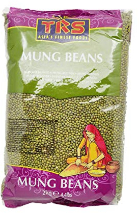 TRS Mung Beans, Mund Bohnen, ganz 2 KG, 4.4 lbs