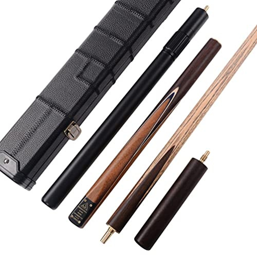 CUESOUL Classic Handmade 57 inch Rosewood 3/4 Pezzo Snooker Cue con Cassa Nera Cue e Alluminio Telescope Extension (CSSC011)