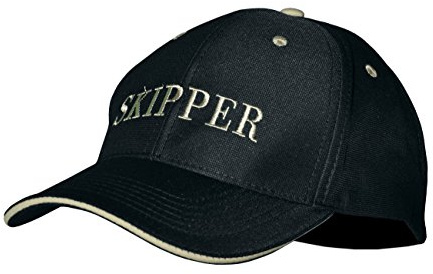 modAS Baseball Cap mit Schriftzug Kappe Schirmmütze Basecap, Aufdruck:Skipper